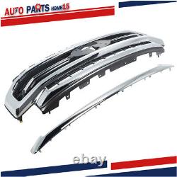 For Ford F-250 F-350 Super Duty 2020-2022 Chrome Front Upper Bumper Grille