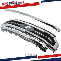 For Ford F-250 F-350 Super Duty 2020-2022 Chrome Front Upper Bumper Grille