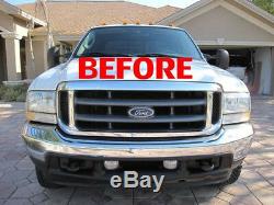Ford 05 06 07 Chrome Grille, Conversion Fits 1999-2004 Super Duty F250 F350 F450