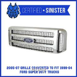 Ford Chrome 05-07 Super Duty/Excursion Grille Fits 99-04