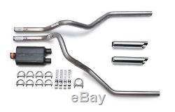 Ford F150 F250 1998-2003 Dual Exhaust Flowmaster Super 44 Muffler Chrome Tips