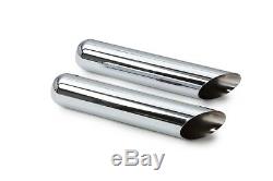 Ford F150 F250 1998-2003 Dual Exhaust Flowmaster Super 44 Muffler Chrome Tips