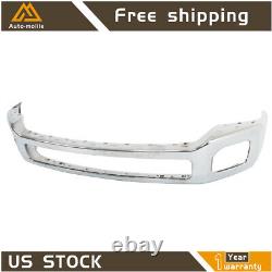 Front Bumper For 2011-2016 F-250 F-350 Super Duty Truck Chrome Steel Replcement