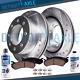 Front Drilled Rotor & Pad Ford F-250 F-350 Sd 4x4 4wd Brake Rotors +brakes Pads