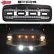 Front Grille For 1999-2004 Ford F250 F350 Super Duty Front Bumper Grill Withlights