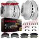 Front Rear Drilled Brake Disc Rotors +ceramic Pads For Ford F-250 F-350 Sd 99-04