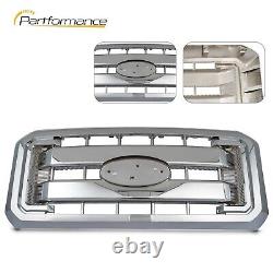 Front Upper Grill Chrome For Ford 2011-2016 F250 F350 F450 F550 Super Duty