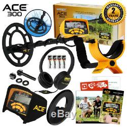 Garrett ACE 300 Metal Detector with 7 x 10 PROformance Search Coil and Extras
