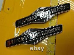 Genuine Harley Softail Skull Willie G Fuel Gas Tank Set Emblems Badges