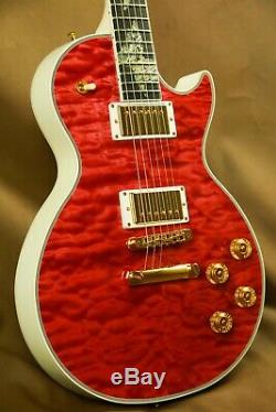 Gibson Les Paul Super Custom Butterfly Pink Electric Guitar Ultima