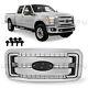 Grill Assembly For 2011-2016 F250/f350/f450/f550 Super Duty Chrome Grill