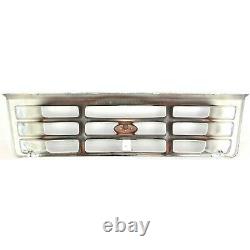 Grille For 92-96 Ford F-150 92-97 F-250 Chrome Plastic