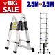 Heavy Duty 16.5 Feet Aluminum Telescopic Extension Step Ladder Multi Purpose 5m