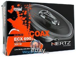 Hertz Ecx 690.5 6x9 300w Car 3-way Mylar Super Tweeters Energy Coaxial Speakers