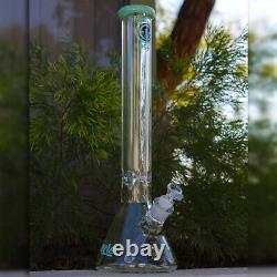 Hookah Water Pipe 18 inch 9MM Super Thick Wall Heavy Glass Tobacco Bong Beaker