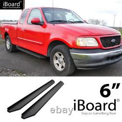 IBoard Black Running Boards Style Fit 99-03 Ford F150/F250 Light Duty Super Cab