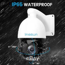 Inesun Outdoor PTZ IP Camera 5MP Super HD Pan/Tilt 30x Zoom Speed Dome Camera