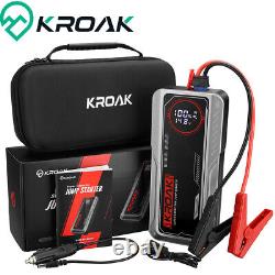 KROAK Super Capacitor 400F Car Jump Starter 1200A Quick Charge Booster Charger