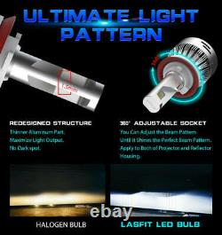 Lasfit H11 9005 LED Combo Kit Headlights High Low Beam Bulbs 6000K Super Bright