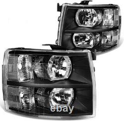 MOTOR-ACE For 2007-2013 Chevy Silverado 1500/2500/3500 Pick Up Truck Headlights