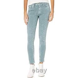 MSRP $195 HUDSON Jeans Nico Mid-Rise Super Skinny Ankle in Teal Green Size 31