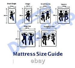 Memory Foam Mattress Orthopaedic Double King 3ft 4ft 5ft Depth 6 8 10 12