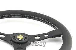 Momo Leder Sportlenkrad Prototipo 350mm schwarz black steering wheel volante