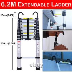 Multi Purpose Aluminum Telescopic Ladder Heavy Duty Folding Extension Step AAA
