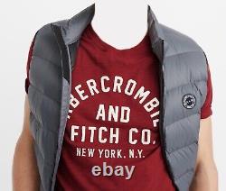 NEW Abercrombie and Fitch Tee Super Soft cotton Logo & Applique Graphic Tee