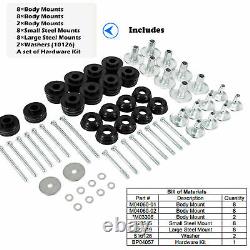 NEW Body Cab Mount Bushing Kit for 08-16 Ford F250 F350 Super Duty 2/4WD BLACK
