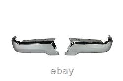 NEW Chrome Pair of Rear Bumper Face Bars for 2017-2022 Ford F250 F350 Super Duty