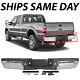 New Chrome Rear Bumper Assembly For 2008-2012 Ford F250 F350 Super Duty With Park