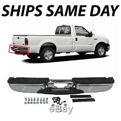 NEW Chrome Rear Step Bumper Assembly for 1999-2007 Ford F250 F350 Super Duty