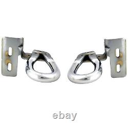 NEW OEM 2011-2016 Ford Super Duty F250 F350 F450 F550 Chrome Front Tow Hook PAIR