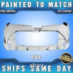 NEW Painted 040 Super White Front Bumper Cover for 2017-2019 Toyota Corolla