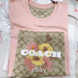 NWT Coach WOMEN'S Signature Floral T Shirt CG686