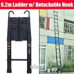New Aluminum Telescoping Extenable Step Ladder Extension Ladder Collapsible Fold