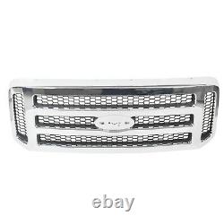 New Chrome Grille For Ford 2005 2006 2007 Super Duty F250 F350 Conversion Grill