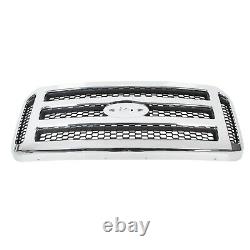 New Chrome Grille For Ford 2005 2006 2007 Super Duty F250 F350 Conversion Grill