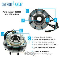 New FRONT Wheel Hub And Bearing with ABS DRW 2005-2010 F250 F350 Super Duty