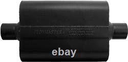 New Flowmaster Super 44 Series Chambered Muffler, Black, 2.5 Center In-center Out