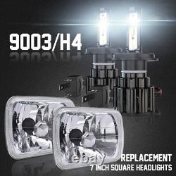 New Pair 5x7 7x6\ LED Headlights For Ford F650 F750 F250/350/450 Super Duty