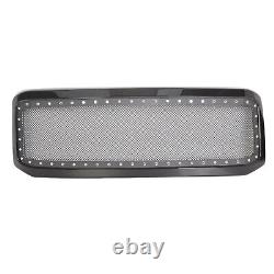 New Rivet Mesh Front Bumper Grille with Shell For 05-07 Ford F250 F350 Super Duty