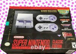 New Super Nintendo Classic Mini Entertainment System SNES 21 Games& 2 Controller