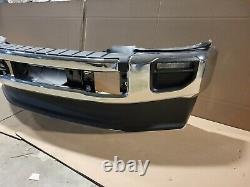 New Take Off 2020 2021 Ford Super Duty Chrome Front Bumper with LED Fog Lights
