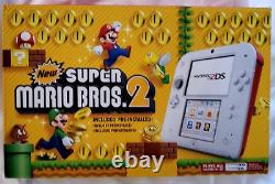 Nintendo 2DS New Super Mario Bros 2 Limited Edition Handheld System Red New