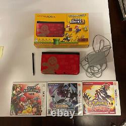 Nintendo 3DS XL Super Mario Bros 2 Gold Limited Edition In Box, Sealed Games