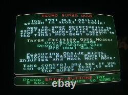 Nintendo Playchoice 10 Tecmo Super Bowl Cart Pc-10