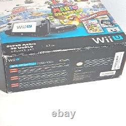 Nintendo Wii U 32 GB Super Mario 3D World Deluxe Console Set Black Mint