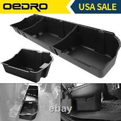 OEDRO Rear Underseat Storage Box for 2009-2014 Ford F150 F-150 Super Crew Cab